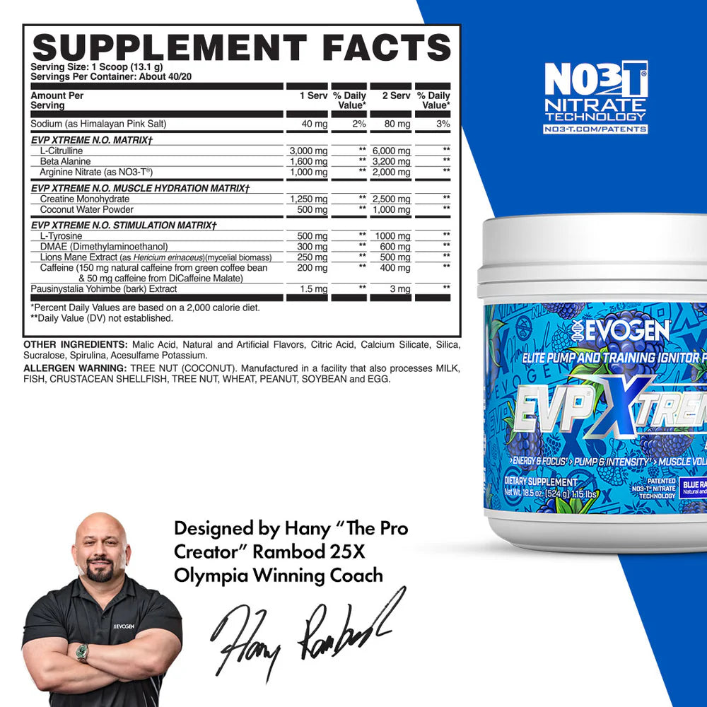 Evogen EVP Xtreme N.O.-N101 Nutrition