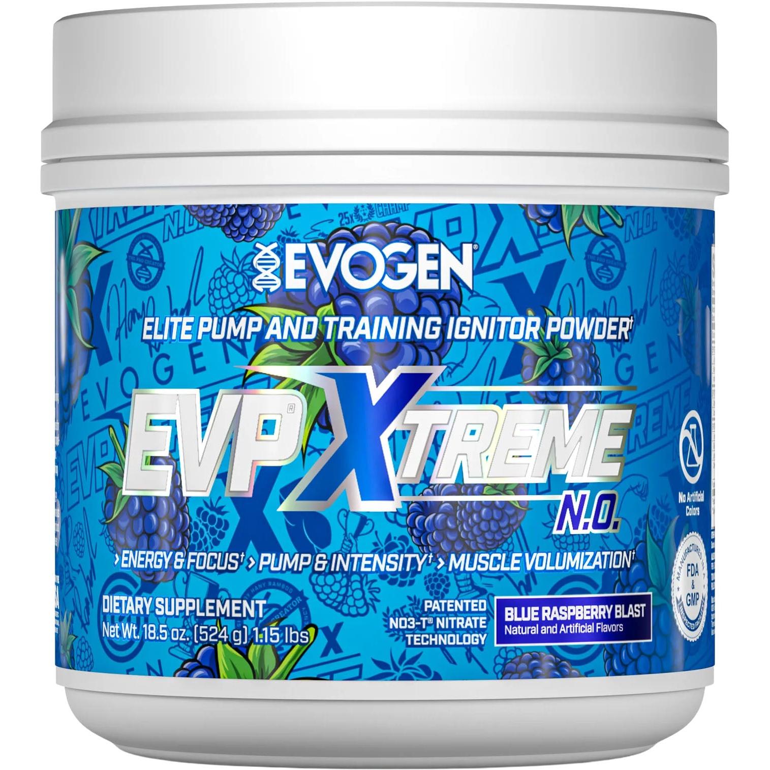 Evogen EVP Xtreme N.O.-40/20 servings-Blue Raspberry Blast-N101 Nutrition