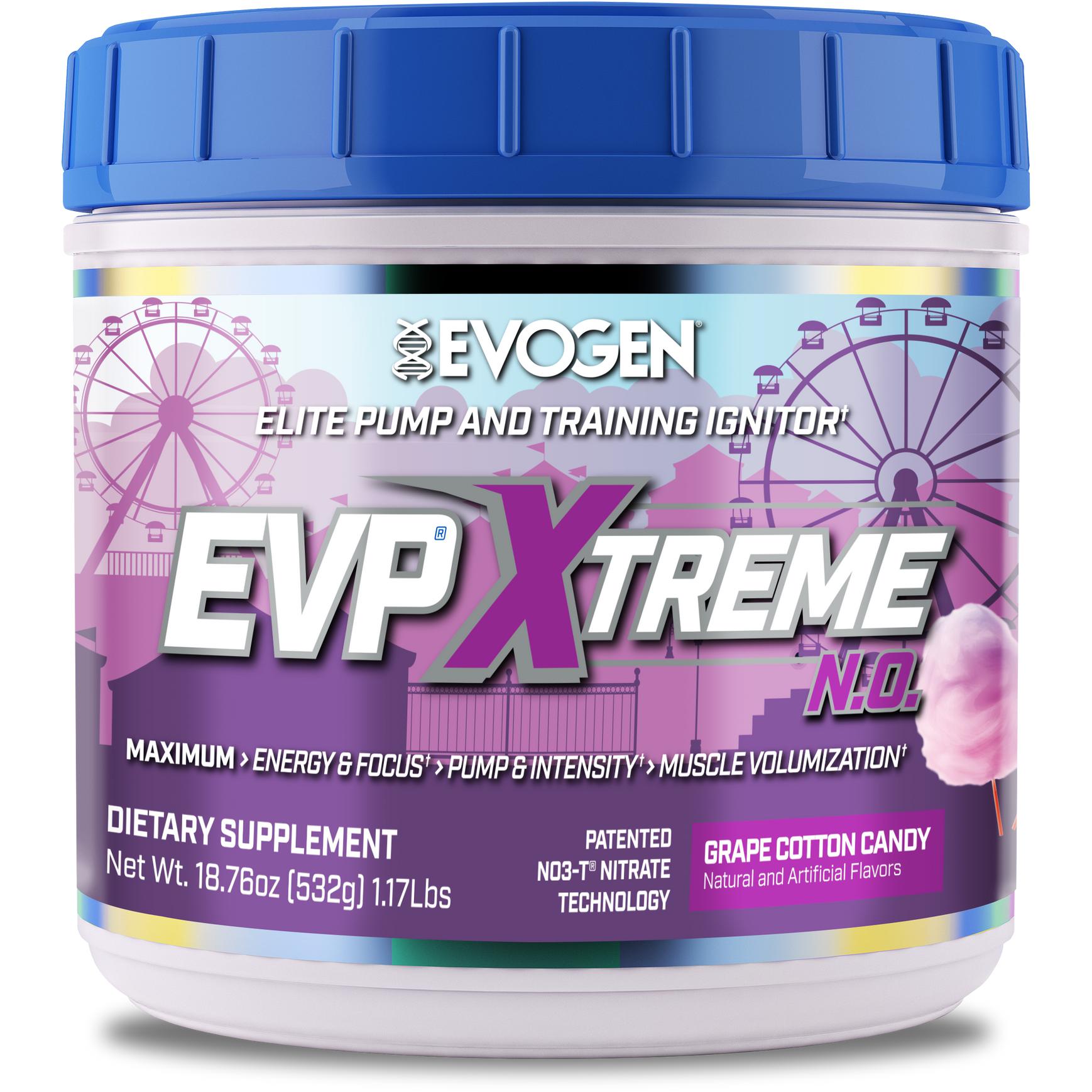 Evogen EVP Xtreme N.O.-40/20 servings-Grape Cotton Candy-N101 Nutrition