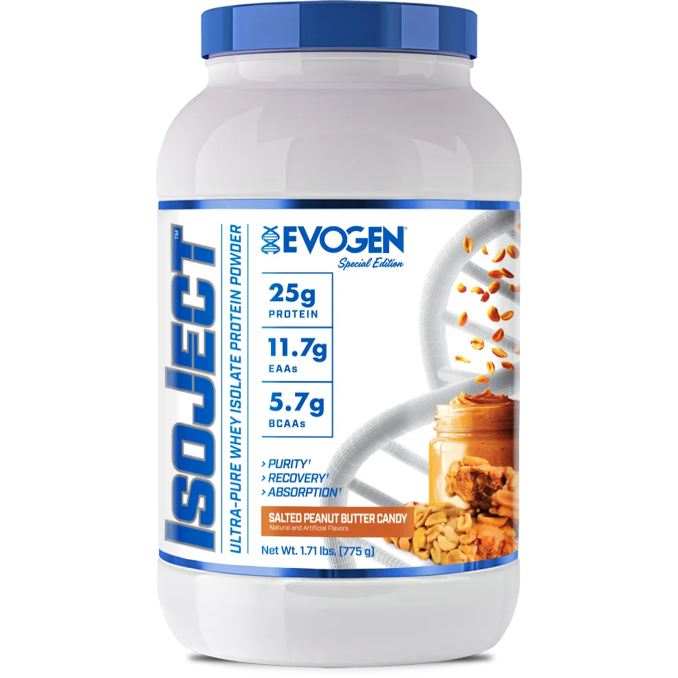 Evogen IsoJect-25 servings-Salted Peanut Butter Candy-N101 Nutrition