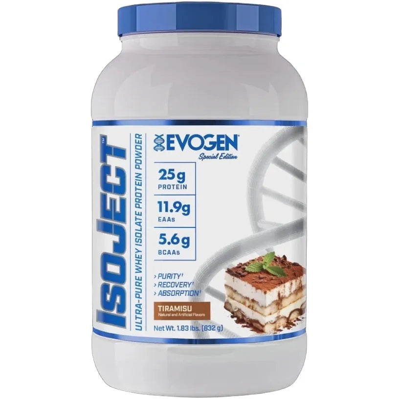 Evogen IsoJect-25 servings-Tiramisu-N101 Nutrition