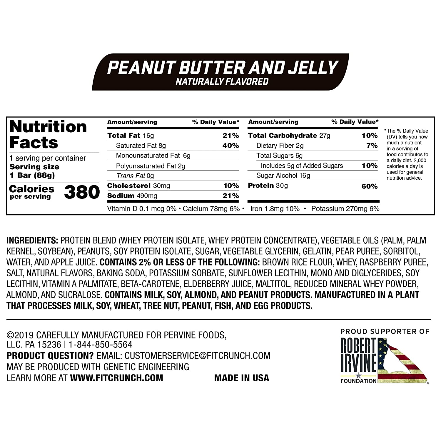 FITCRUNCH Protein Bars-N101 Nutrition