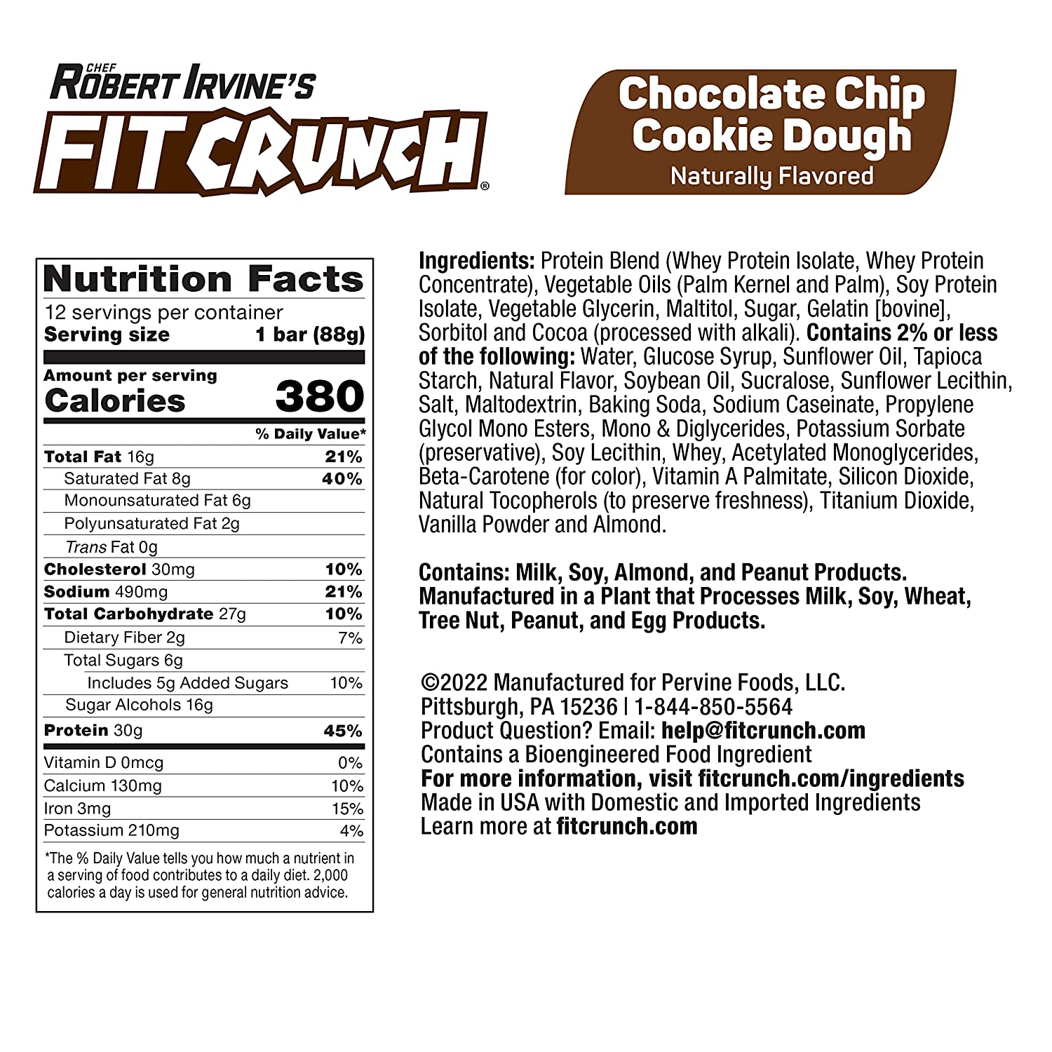 FITCRUNCH Protein Bars-N101 Nutrition