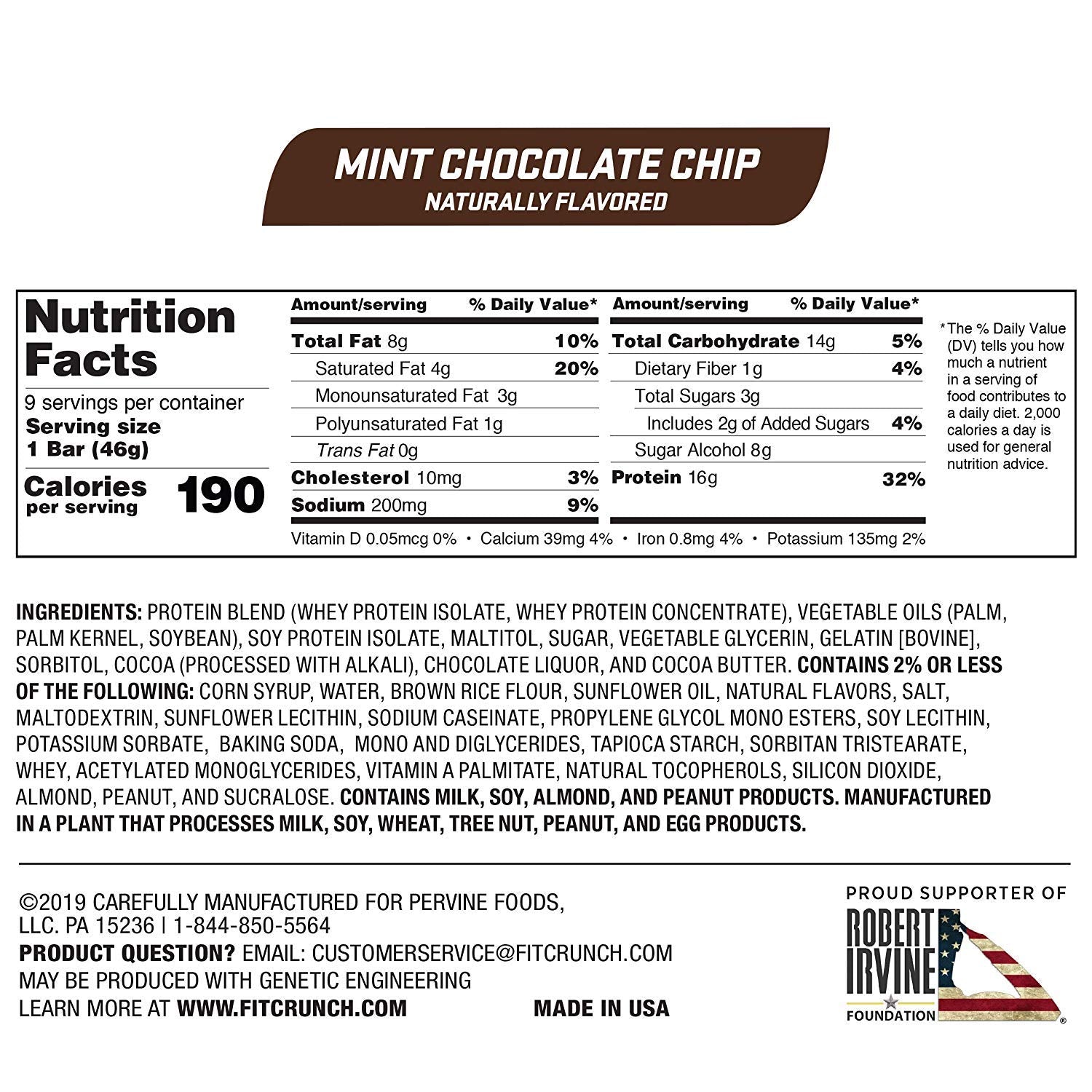 FITCRUNCH Snack Size Protein Bars-N101 Nutrition