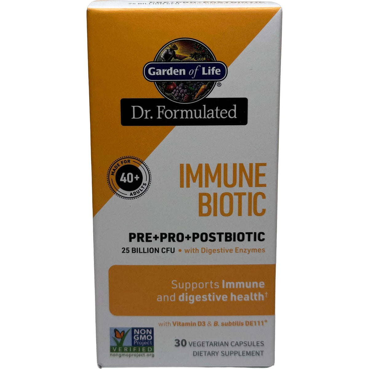 Garden of Life Dr. Formulated Immune Biotic-60 vegetarian capsules-N101 Nutrition