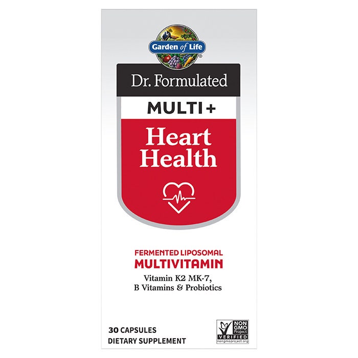 Garden of Life Dr. Formulated Multi+ Heart Health Fermented Liposomal Multivitamin-30 capsules-N101 Nutrition