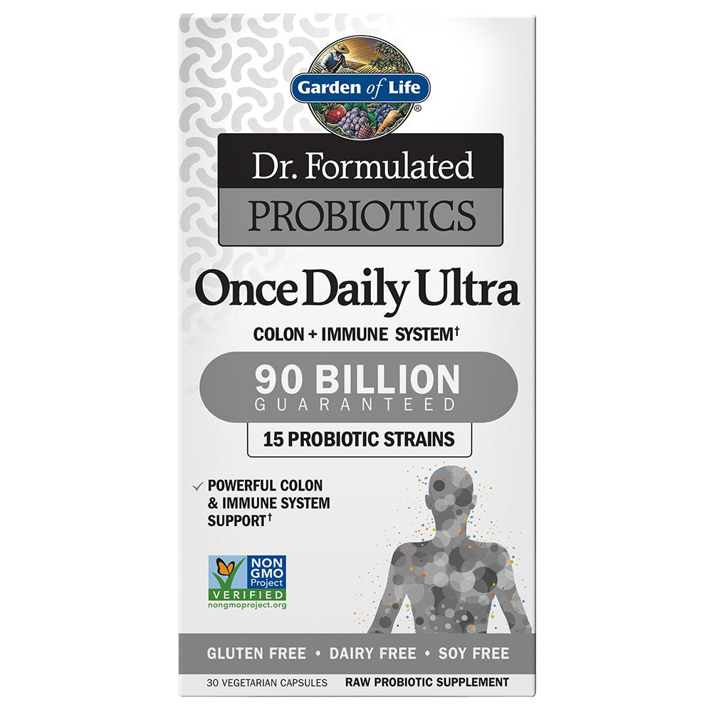 Garden of Life Dr. Formulated Probiotics Once Daily Ultra 90 Billion-30 vegetarian capsules-N101 Nutrition