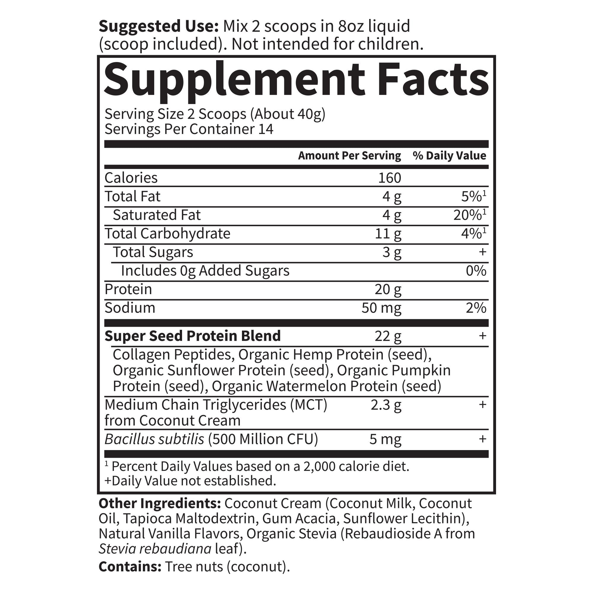 Garden of Life Grass Fed Collagen Protein-14 servings (560 g)-Vanilla-N101 Nutrition