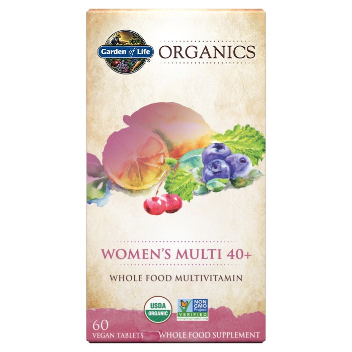 Garden of Life Organics Women's Multi 40+-60 vegan tablets-N101 Nutrition