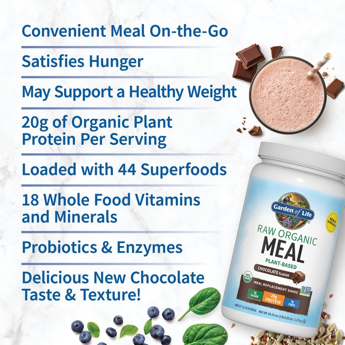 Garden of Life RAW Organic Meal-N101 Nutrition