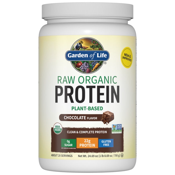 Garden of Life RAW Organic Protein-Chocolate-20 servings-N101 Nutrition