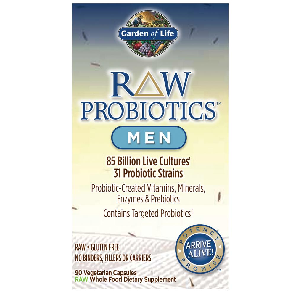 Garden of Life RAW Probiotics Men-90 vegetarian capsules-N101 Nutrition