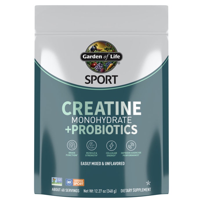 Garden of Life Sport Creatine Monohydrate + Probiotics-60 servings (348 g)-N101 Nutrition