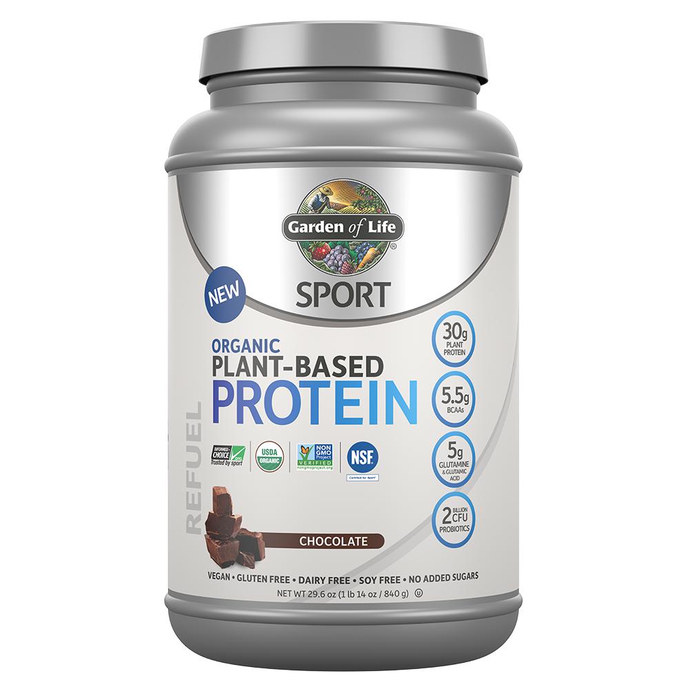 Garden of Life SPORT Organic Plant-Based Protein-19 Servings-Chocolate-N101 Nutrition