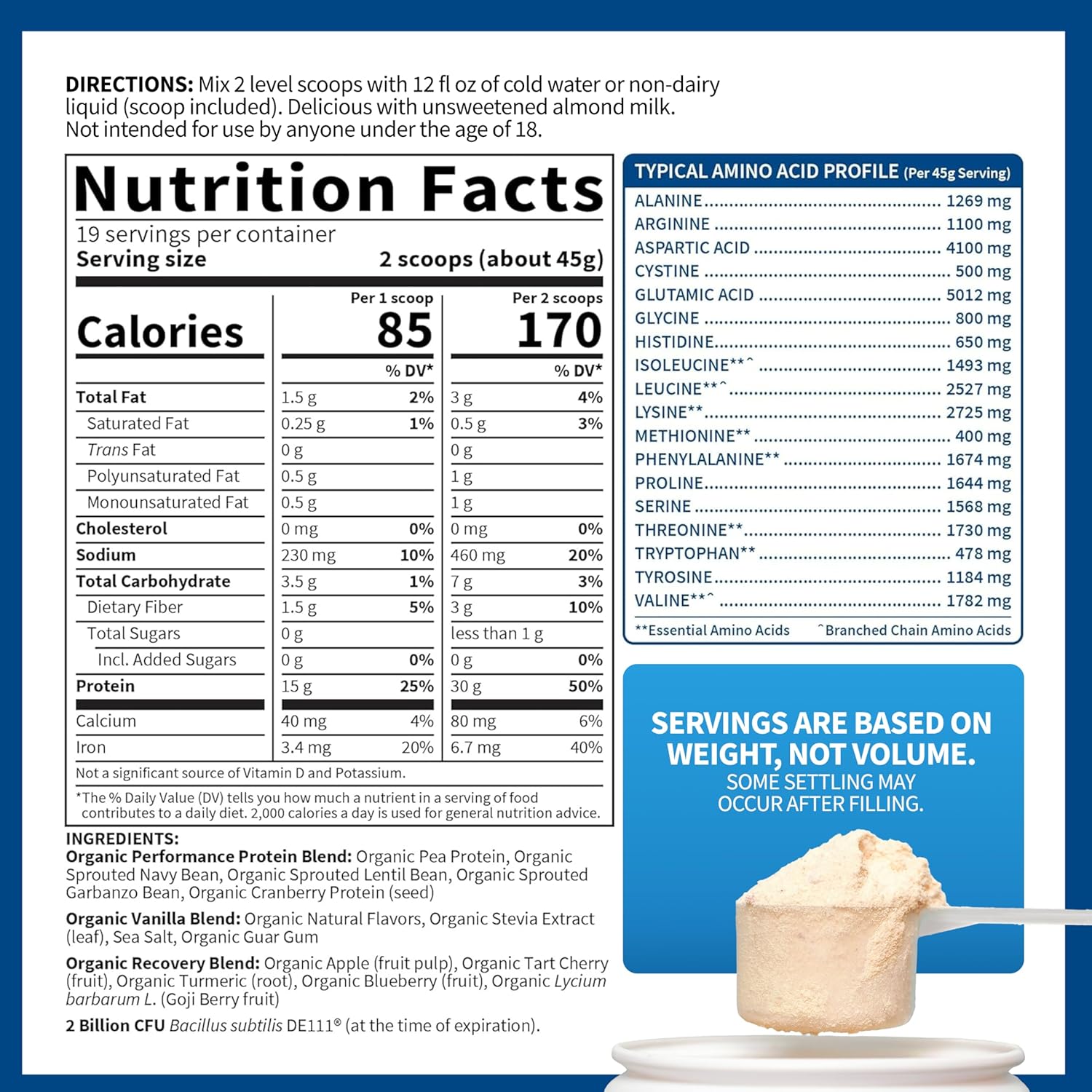 Garden of Life SPORT Organic Plant-Based Protein-N101 Nutrition