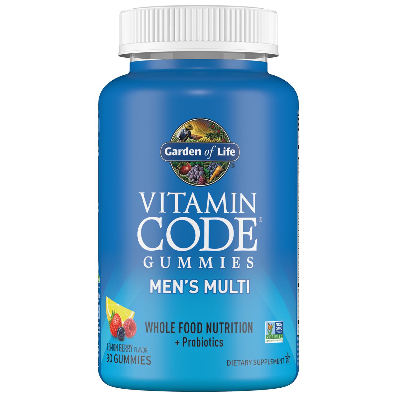 Garden of Life Vitamin Code Men's Multi Gummies-90 count-N101 Nutrition