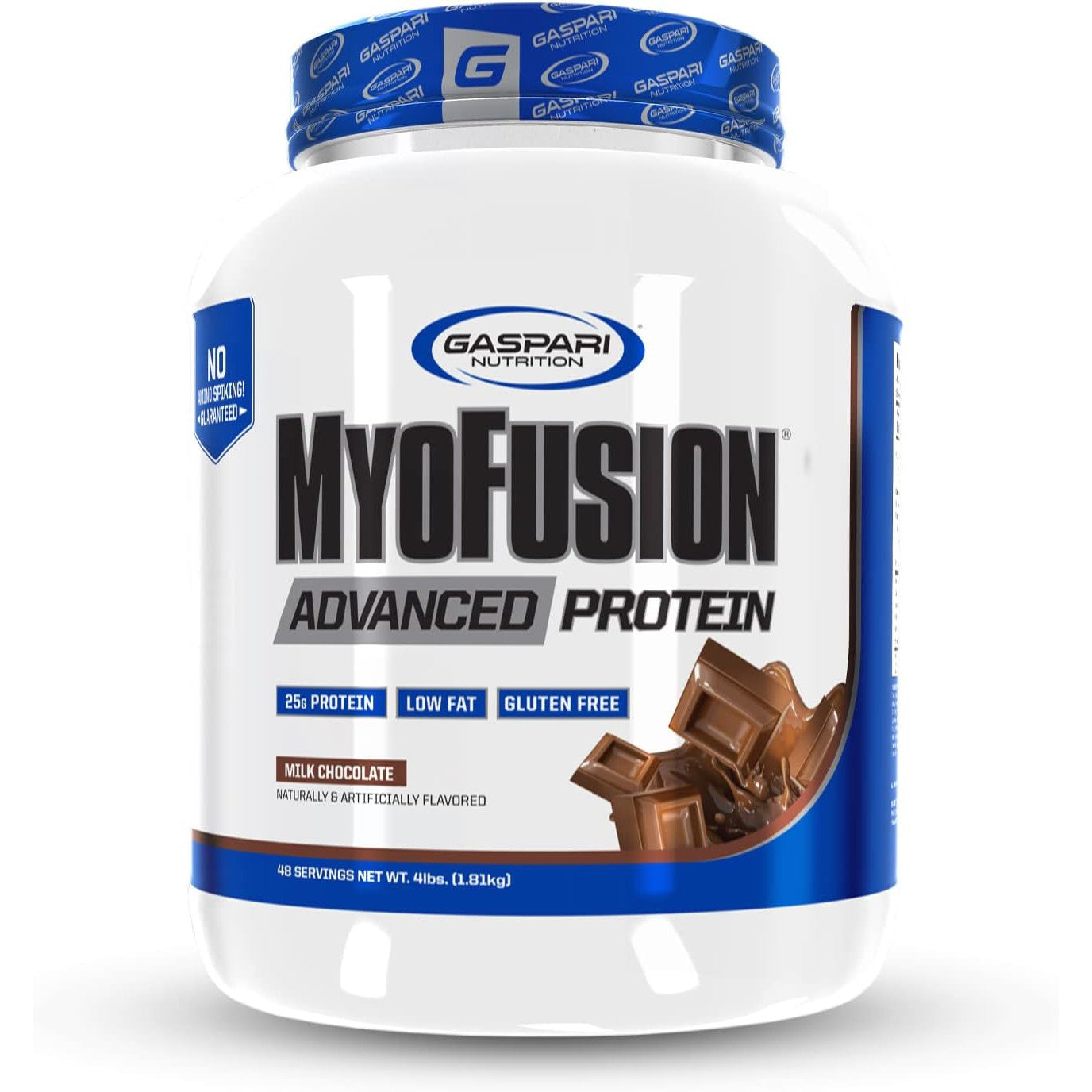 Gaspari Nutrition MyoFusion Advanced Protein-4 lbs-Milk Chocolate-N101 Nutrition