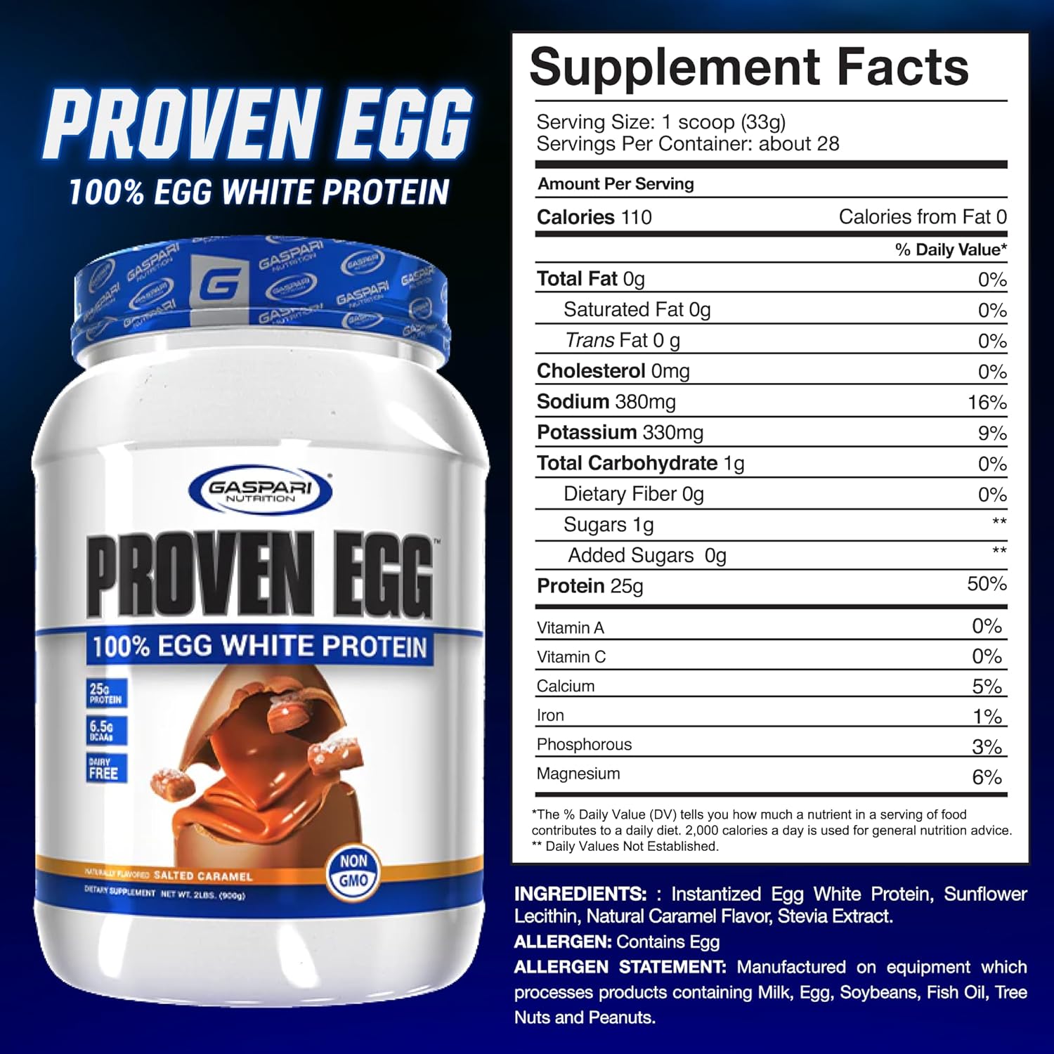 Gaspari Nutrition Proven Egg-N101 Nutrition