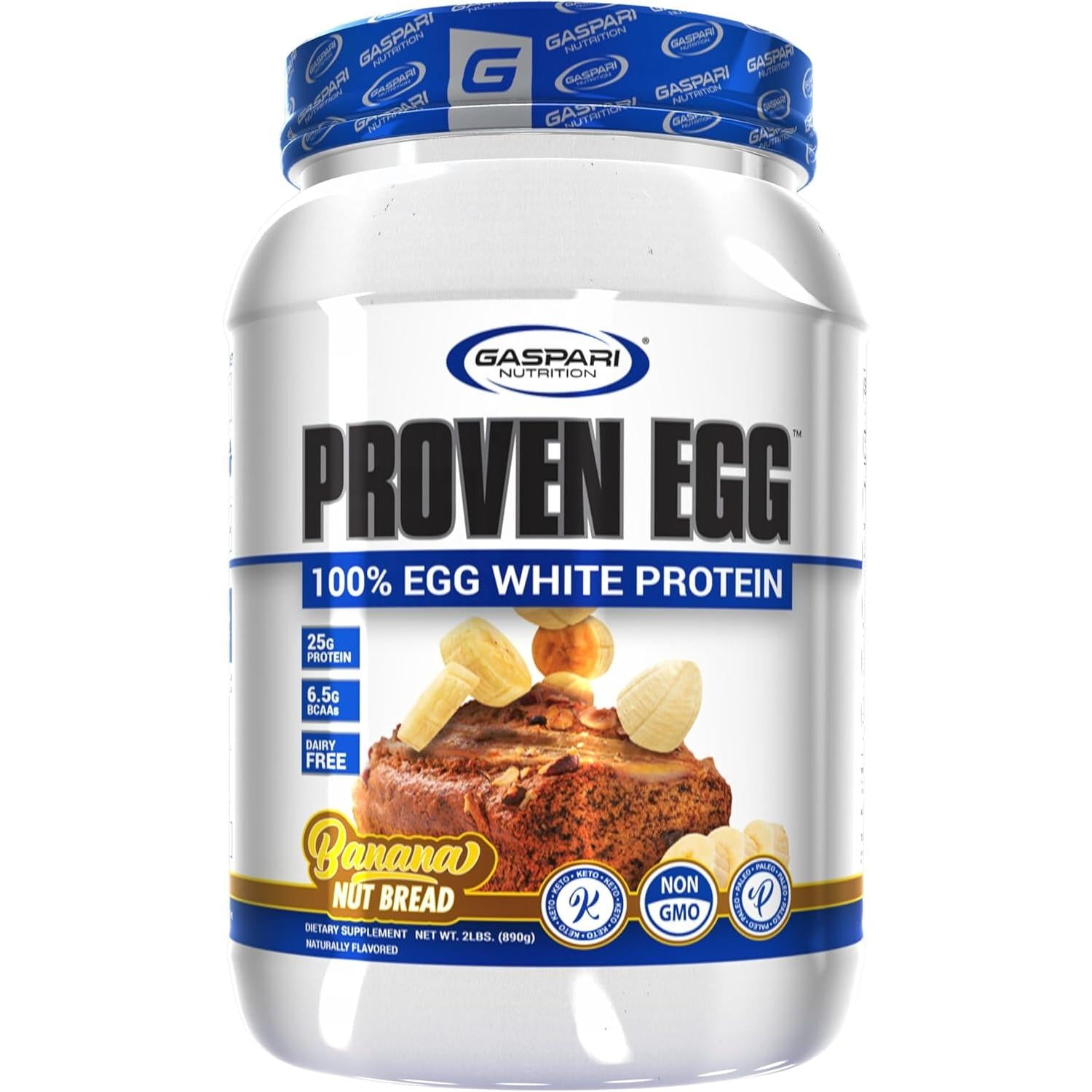 Gaspari Nutrition Proven Egg-2 lbs (900 g)-Banana Nut Bread-N101 Nutrition