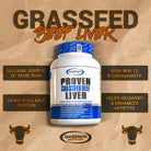 Gaspari Nutrition Proven Grassfed Beef Liver-120 capsules-N101 Nutrition