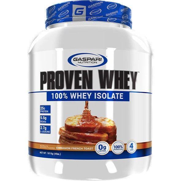 Gaspari Nutrition Proven Whey-4 lbs-Cinnamon French Toast-N101 Nutrition