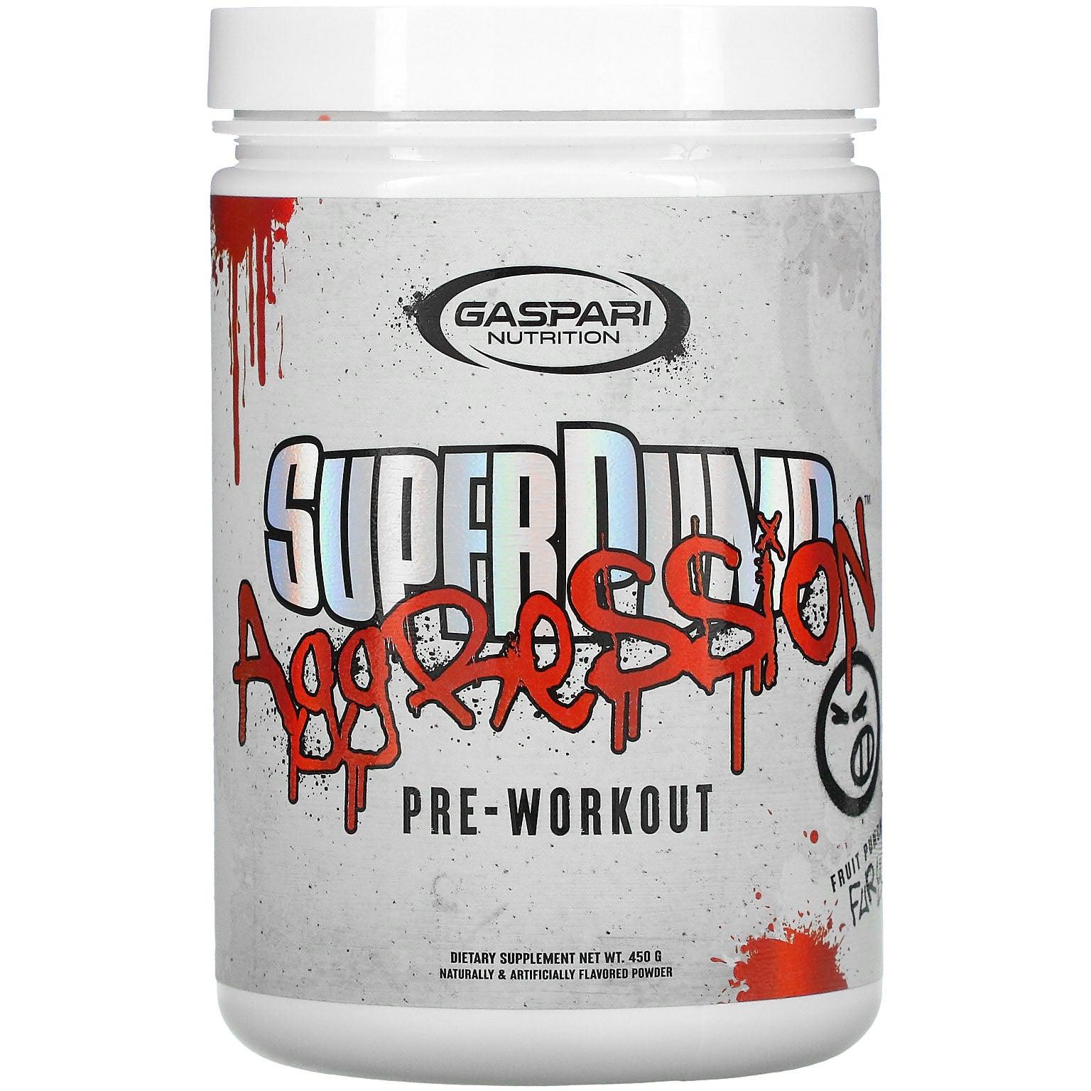 Gaspari Nutrition SuperPump Aggression-Fruit Punch Fury-25 servings (450 g)-N101 Nutrition