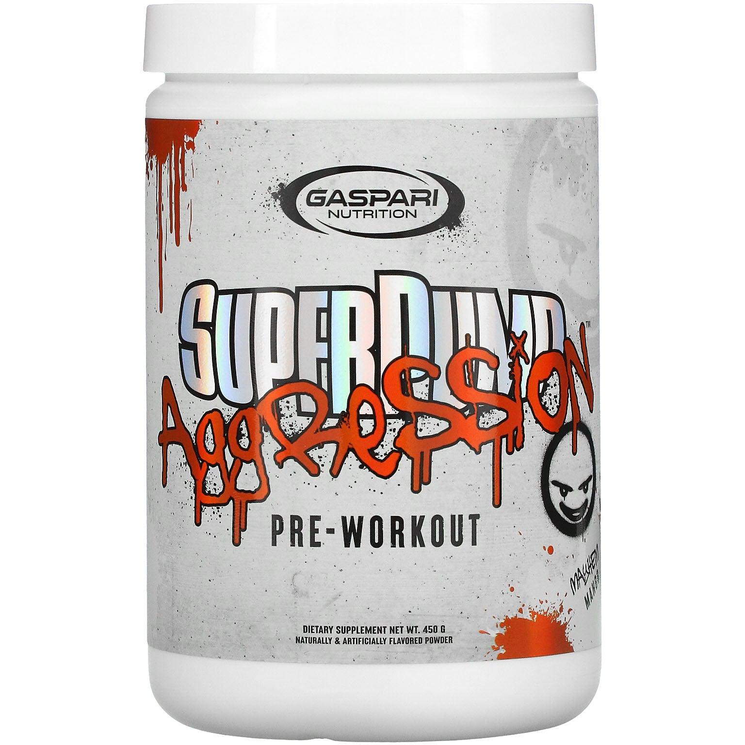 Gaspari Nutrition SuperPump Aggression-Mayhem Mango-25 servings (450 g)-N101 Nutrition