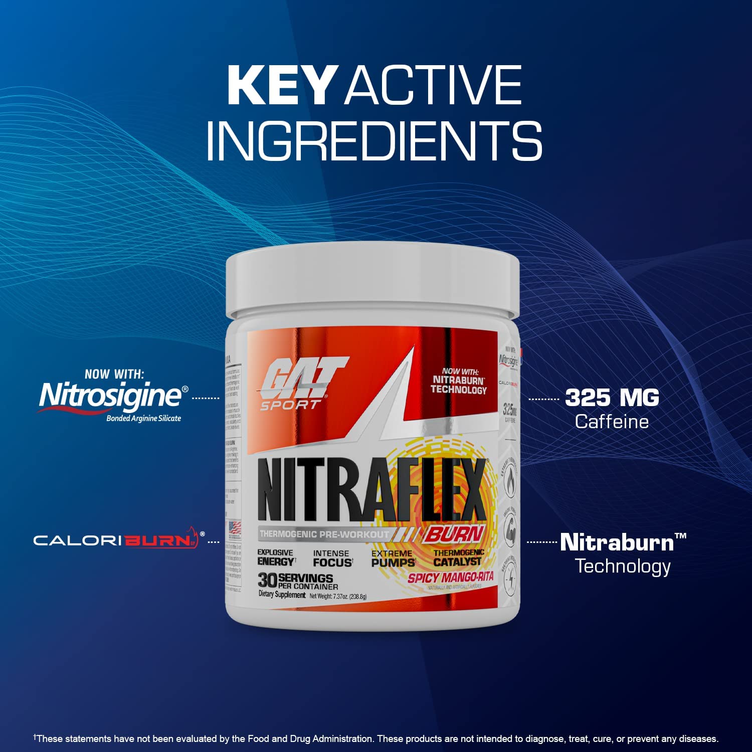 GAT Sport Nitraflex BURN-N101 Nutrition