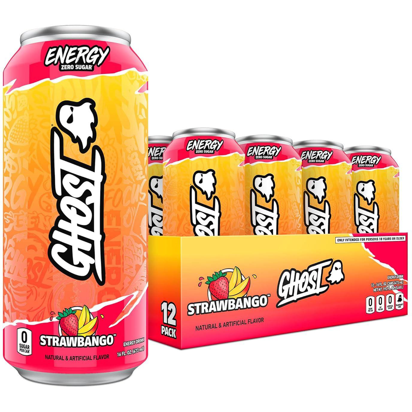 GHOST Energy Drink-Case (12 cans)-Strawbango-N101 Nutrition