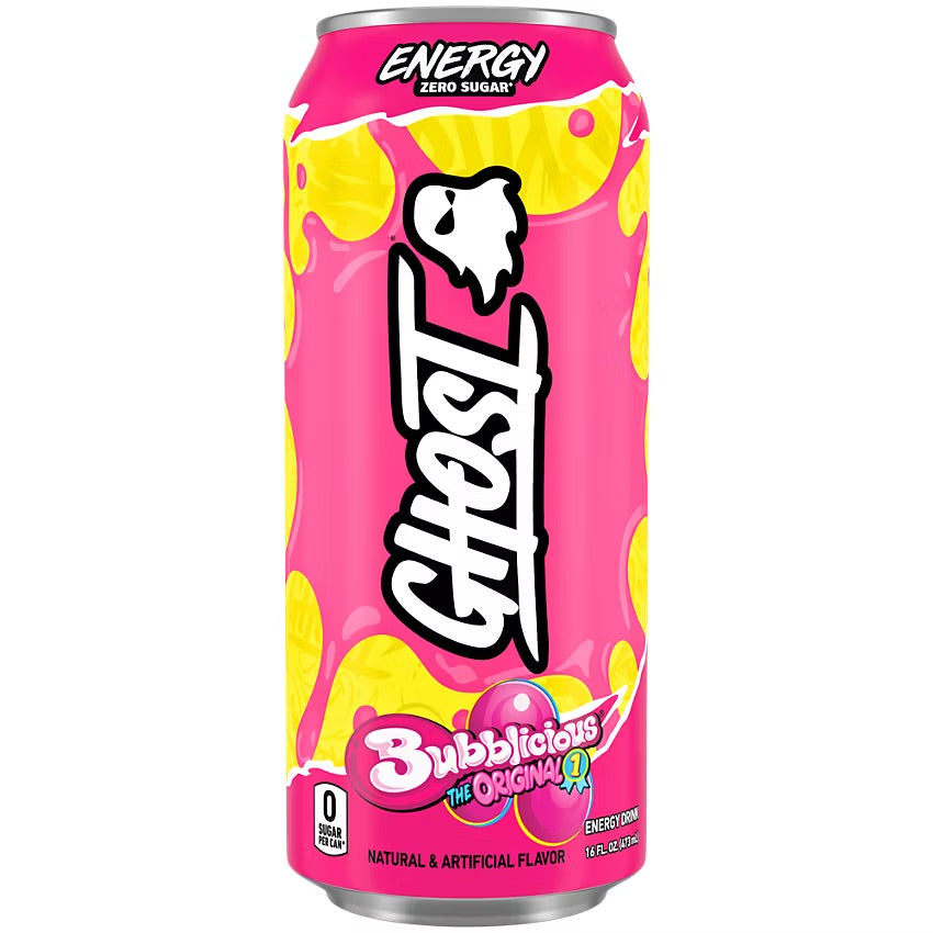 GHOST Energy Drink-Single (16 fl oz)-Bubblicious® Original-N101 Nutrition