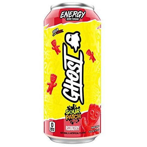 GHOST Energy Drink-Single (16 fl oz)-Sour Patch Kids® Redberry-N101 Nutrition