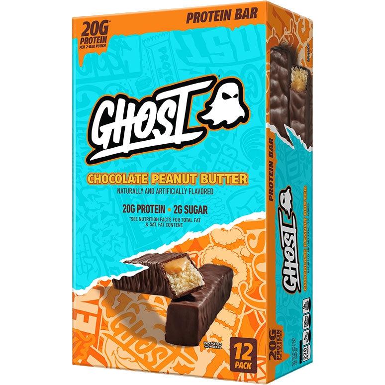 GHOST Protein Bars-Box (12 bars)-Chocolate Peanut Butter-N101 Nutrition