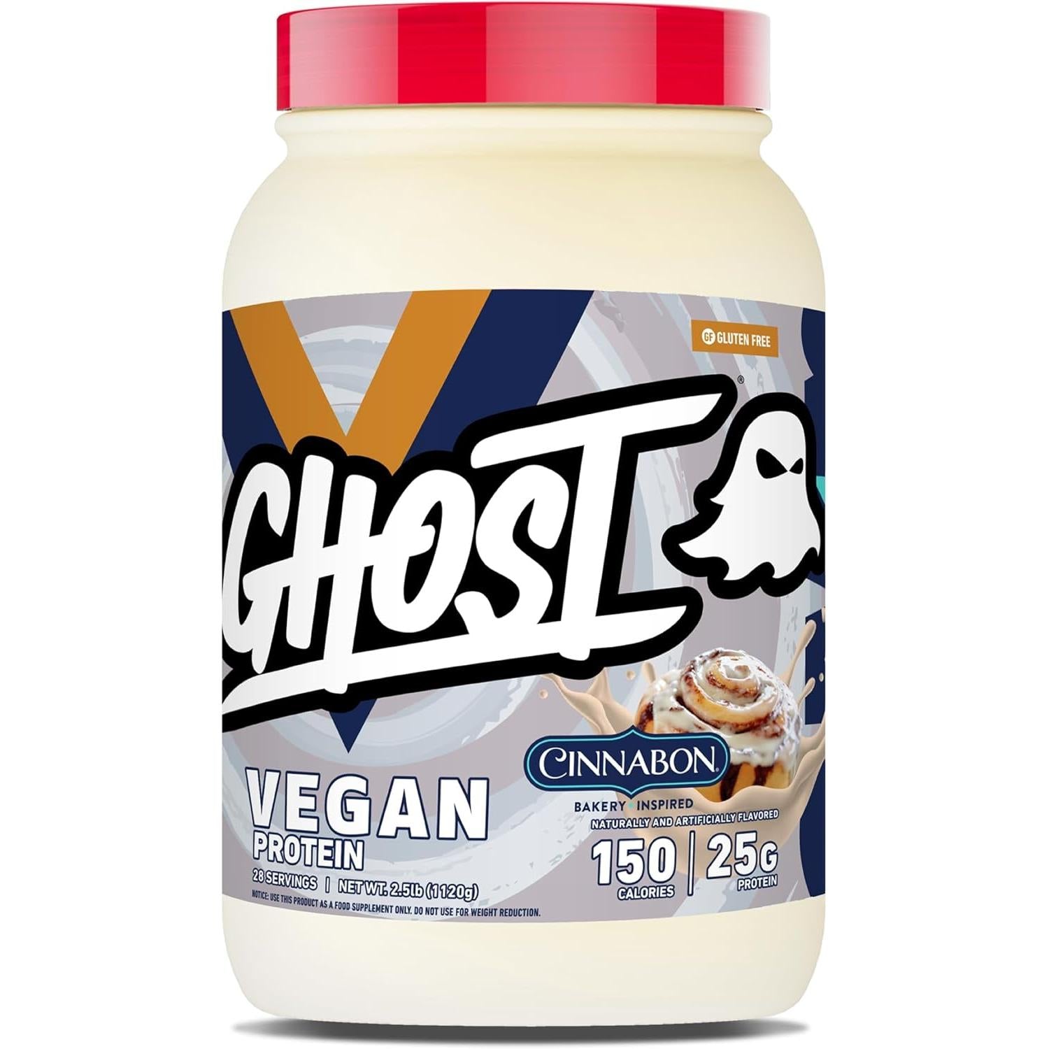 GHOST Vegan Protein V2-28 servings-Cinnabon®-N101 Nutrition