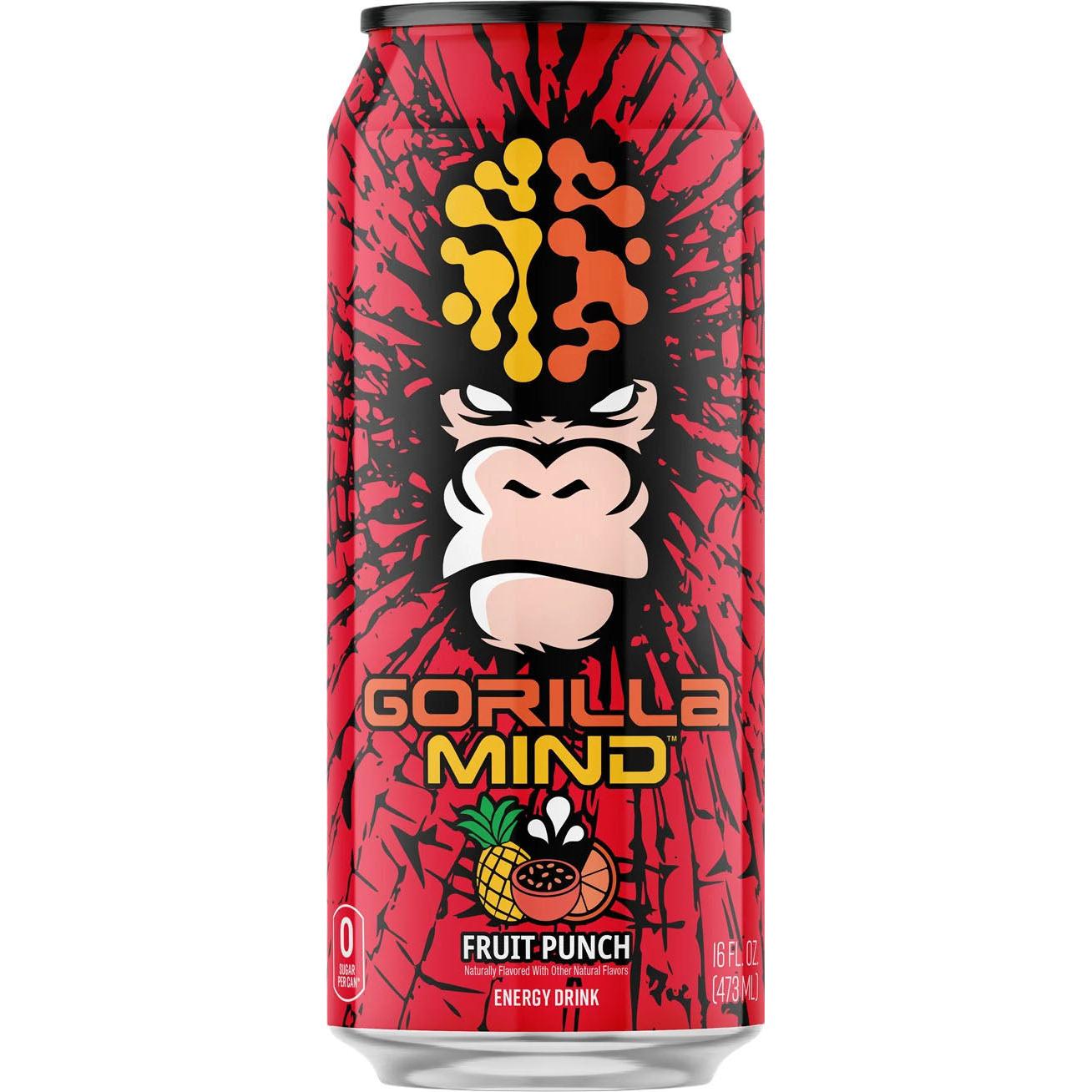 Gorilla Mind Energy Drink-Single (16 fl oz)-Fruit Punch-N101 Nutrition