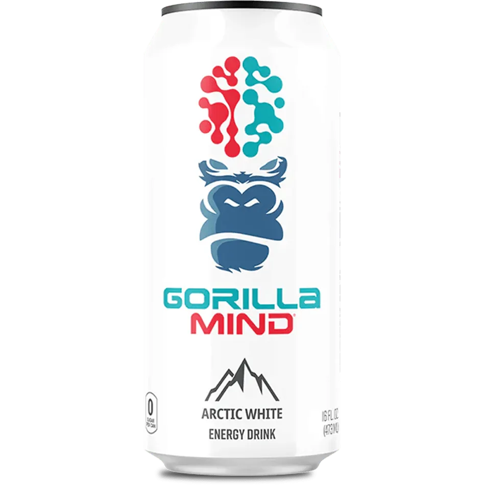 Gorilla Mind Energy Drink-Single (16 fl oz)-White Frost-N101 Nutrition