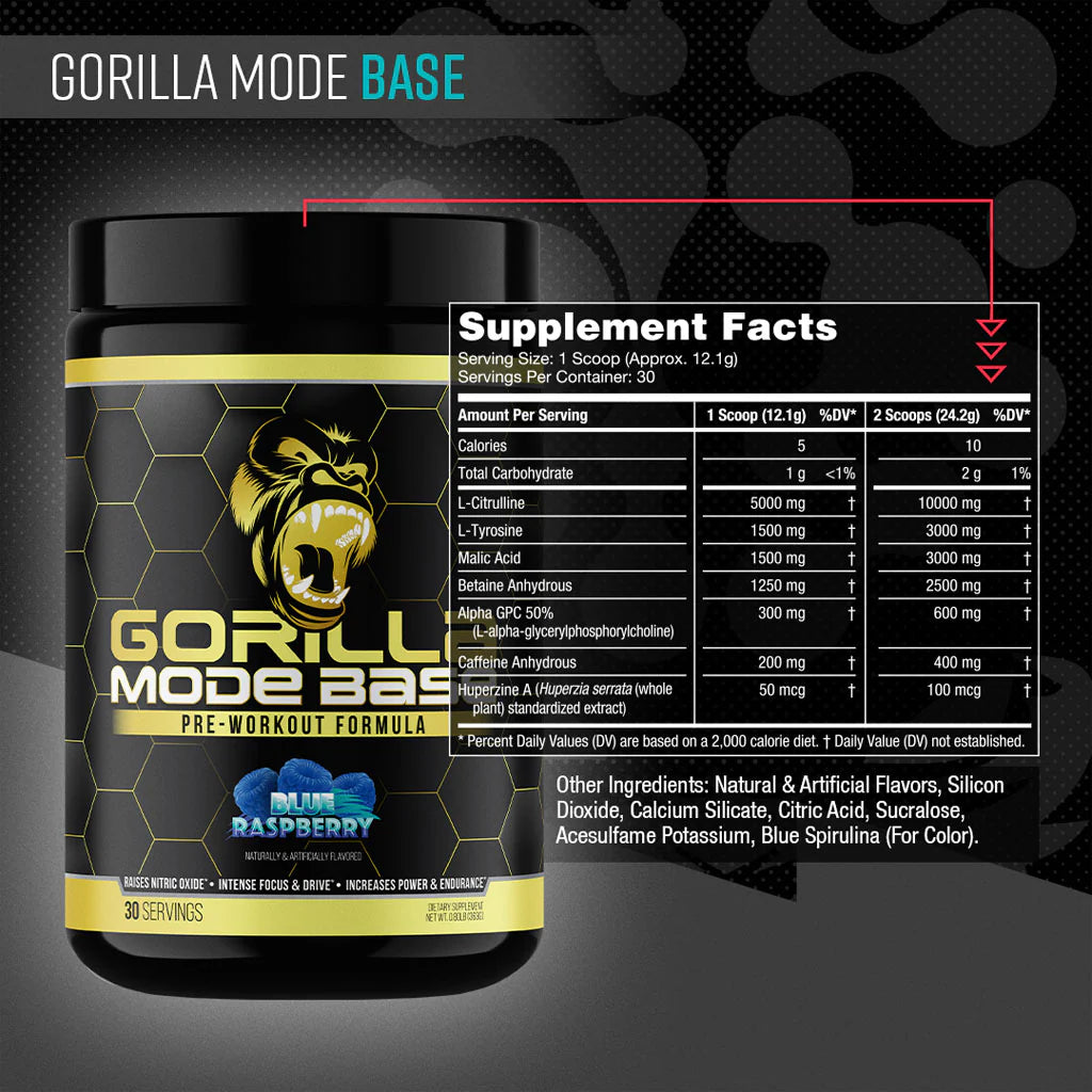 Gorilla Mind Gorilla Mode Base-N101 Nutrition