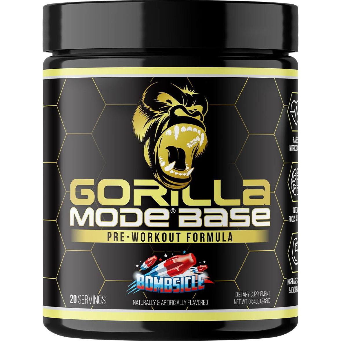 Gorilla Mind Gorilla Mode Base-20 servings-Bombsicle-N101 Nutrition