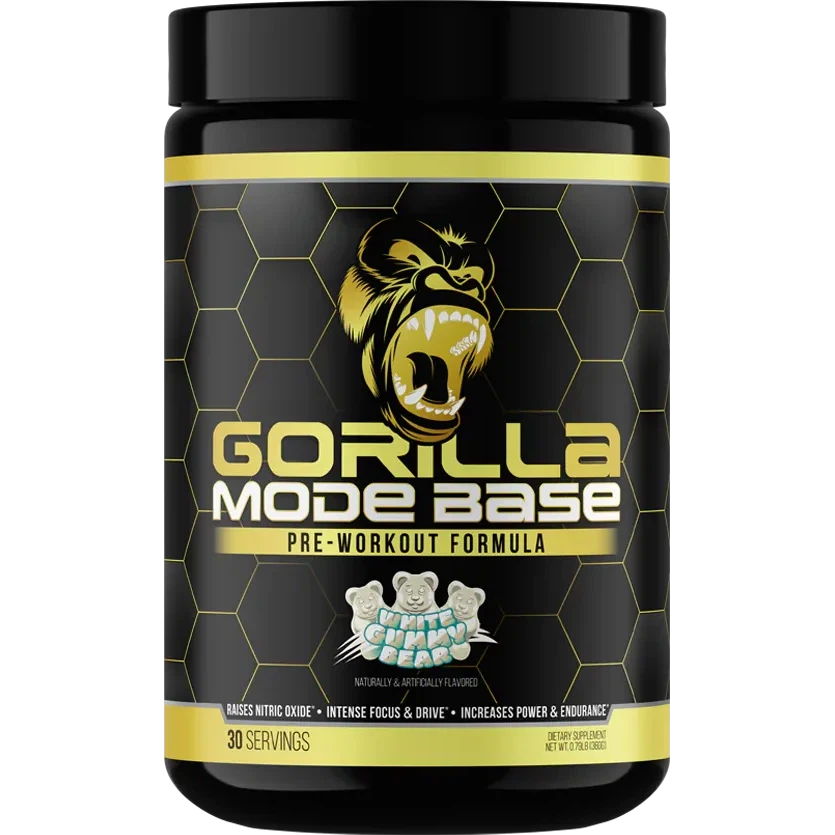 Gorilla Mind Gorilla Mode Base-30 servings-White Gummy Bear-N101 Nutrition