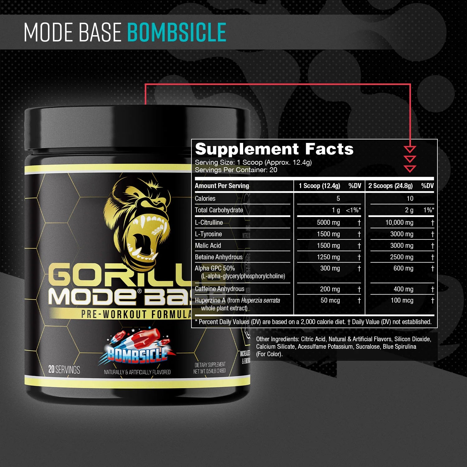 Gorilla Mind Gorilla Mode Base-N101 Nutrition