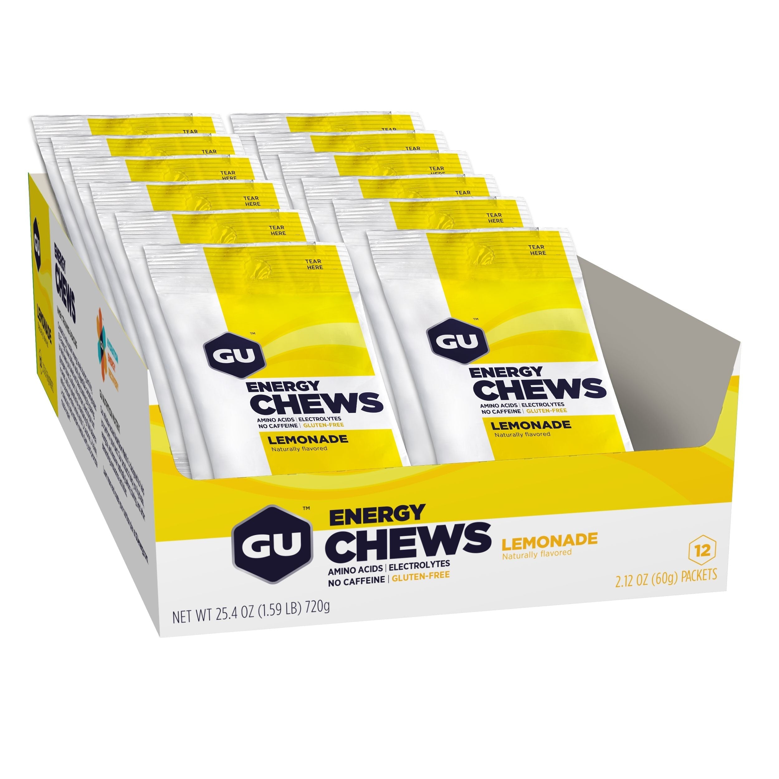 GU Energy Chews-Box (12 packs)-Lemonade-N101 Nutrition