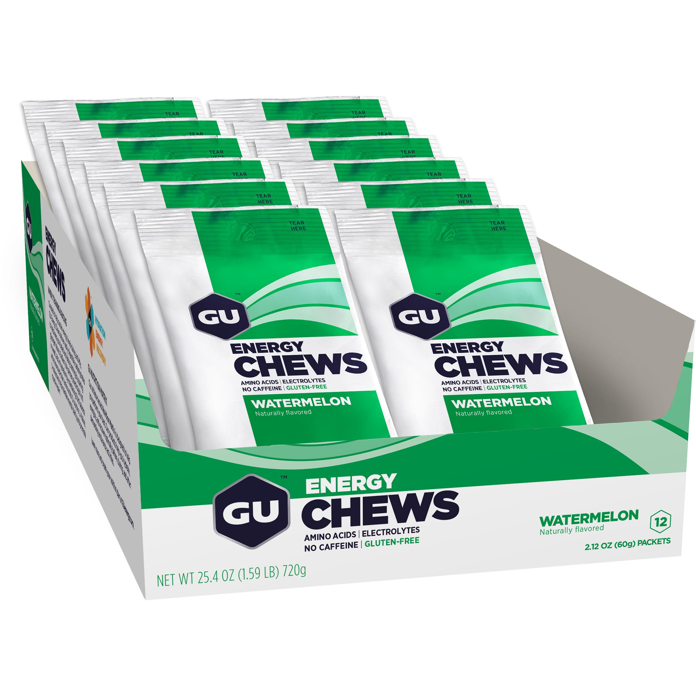 GU Energy Chews-Box (12 packs)-Watermelon-N101 Nutrition