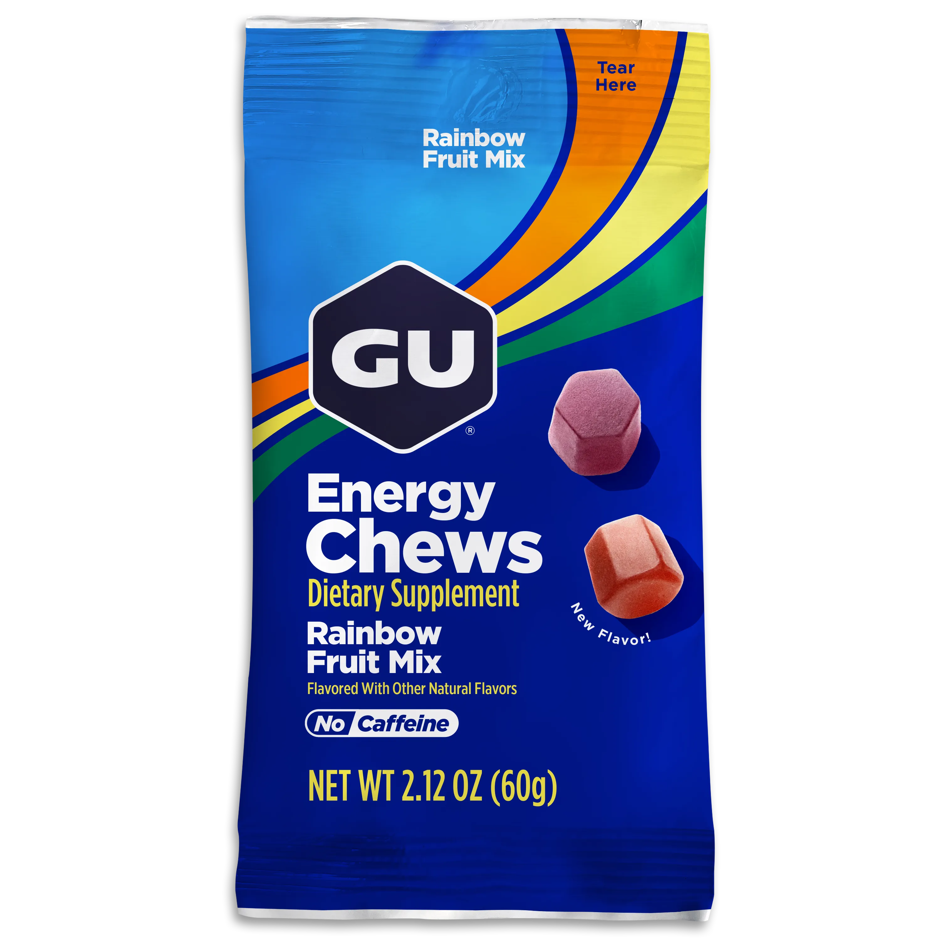 GU Energy Chews-Single (8 chews)-Rainbow Fruit Mix-N101 Nutrition