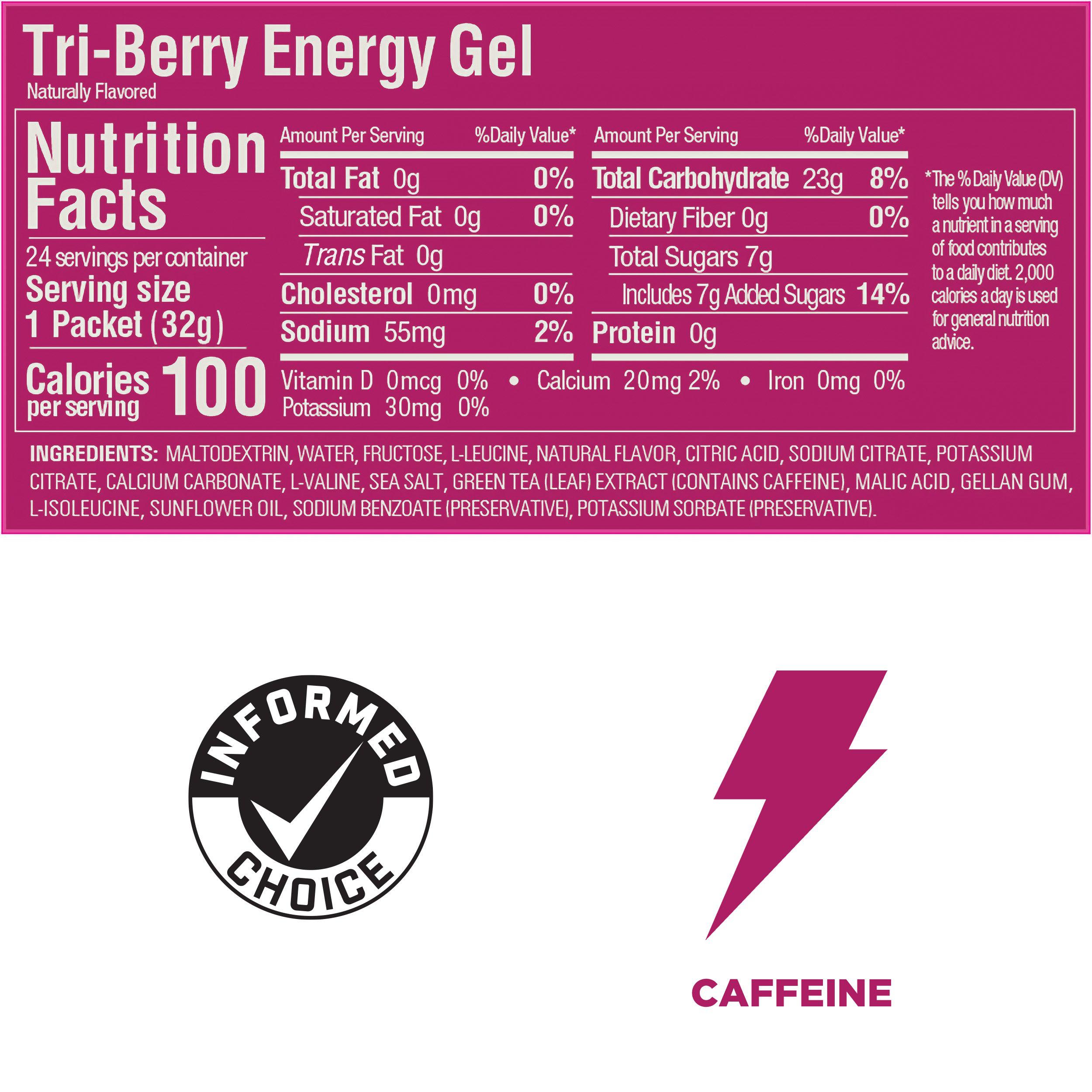 GU Energy Gel-N101 Nutrition