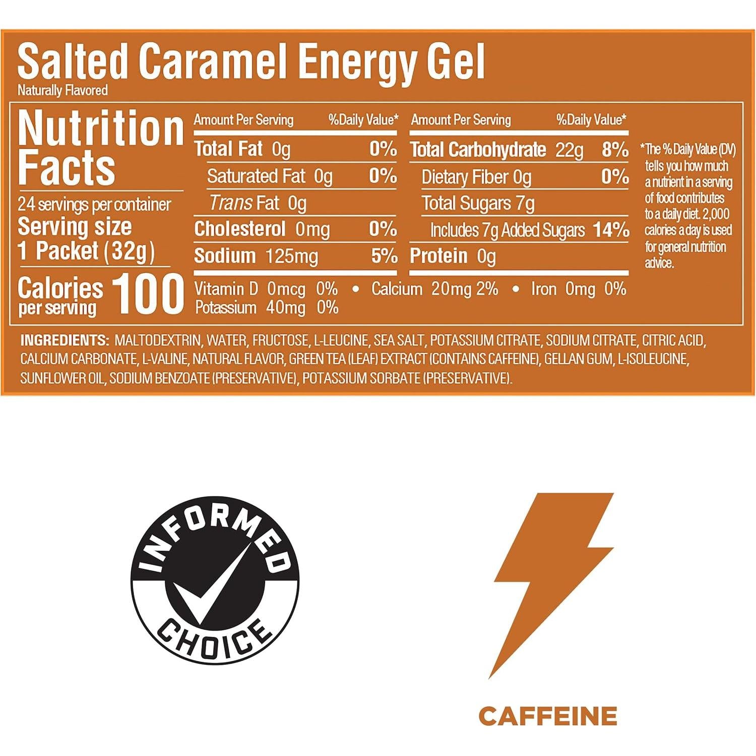 GU Energy Gel-N101 Nutrition