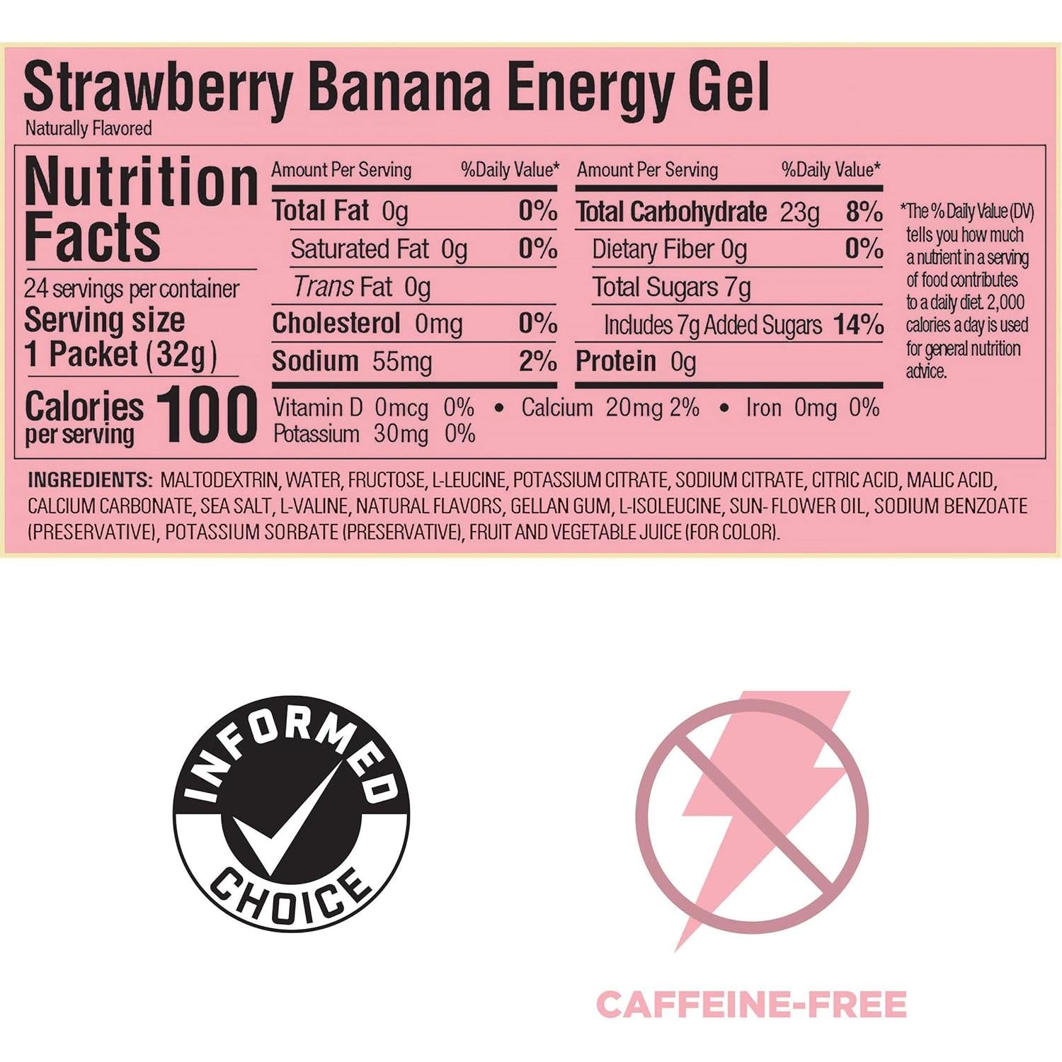 GU Energy Gel-N101 Nutrition