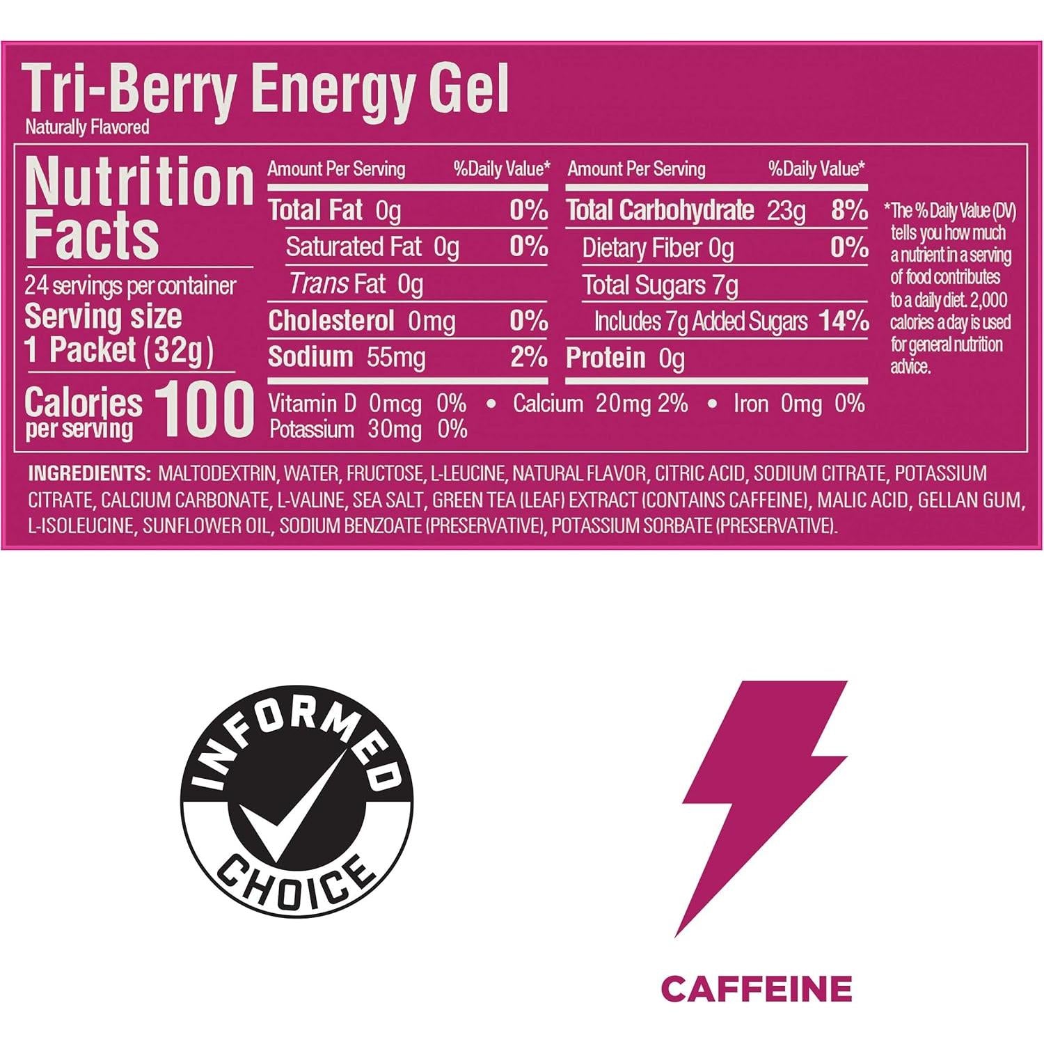 GU Energy Gel-N101 Nutrition