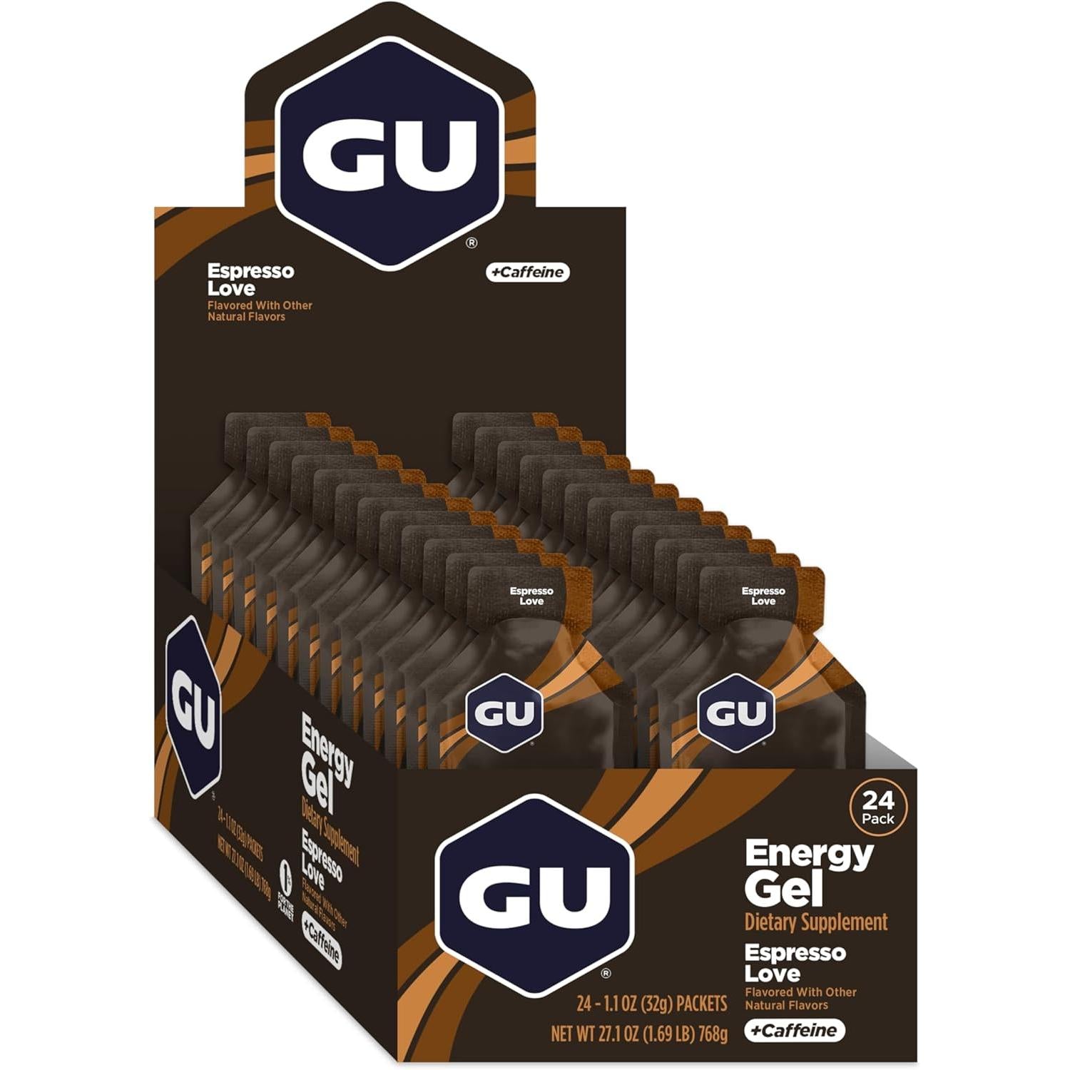 GU Energy Gel-Box (24 packs)-Espresso Love-N101 Nutrition