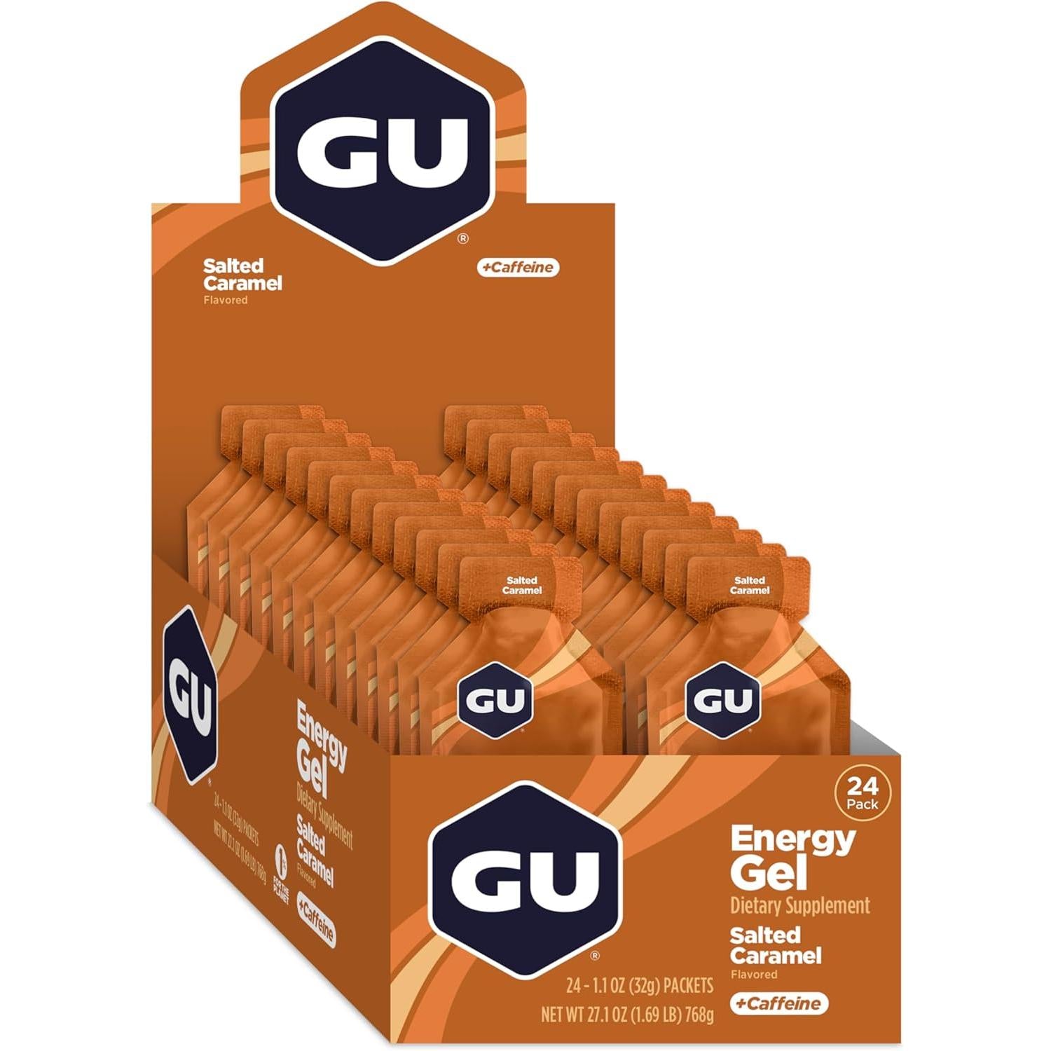 GU Energy Gel-Box (24 packs)-Salted Caramel-N101 Nutrition