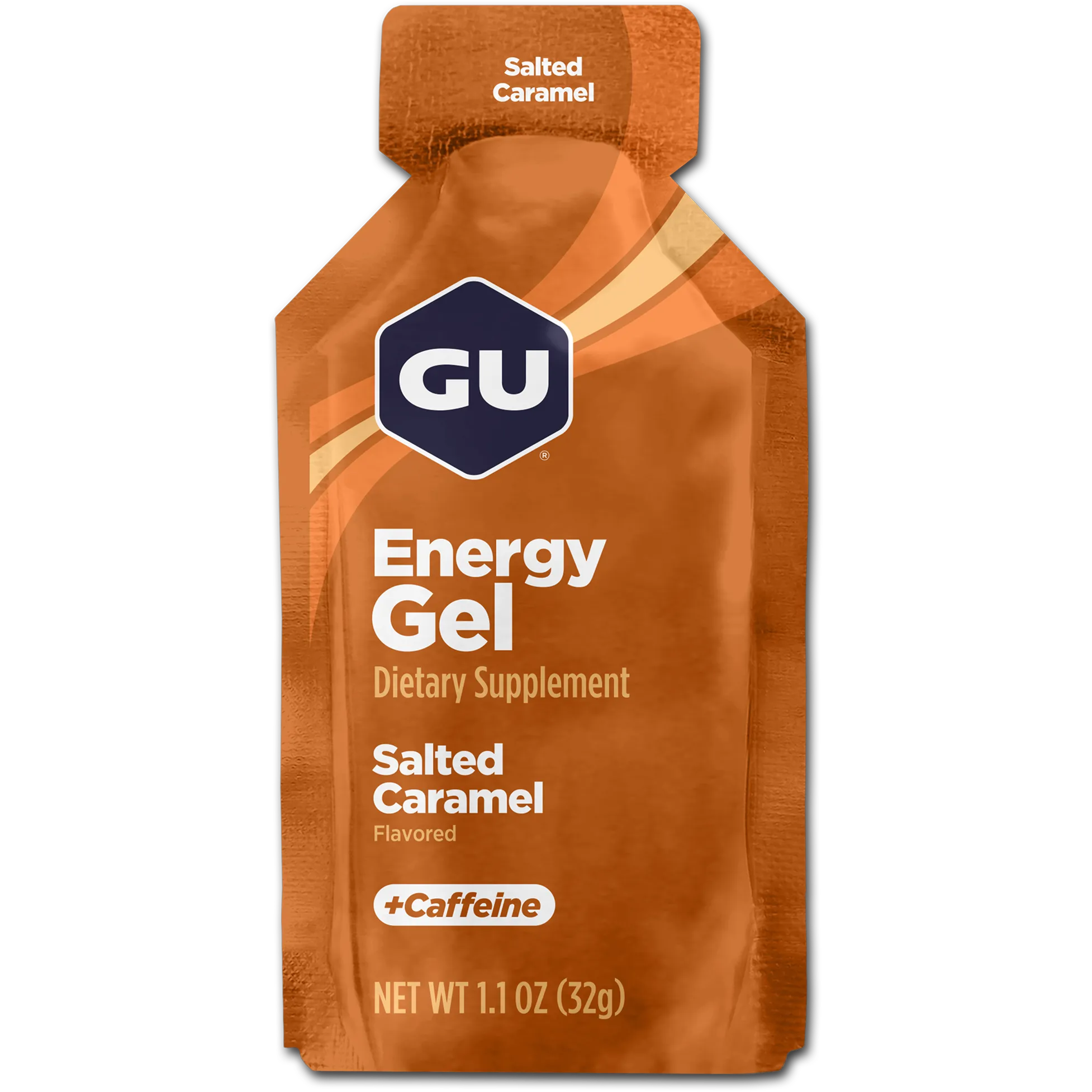 GU Energy Gel-Single 1.1 oz (32 g)-Salted Caramel-N101 Nutrition
