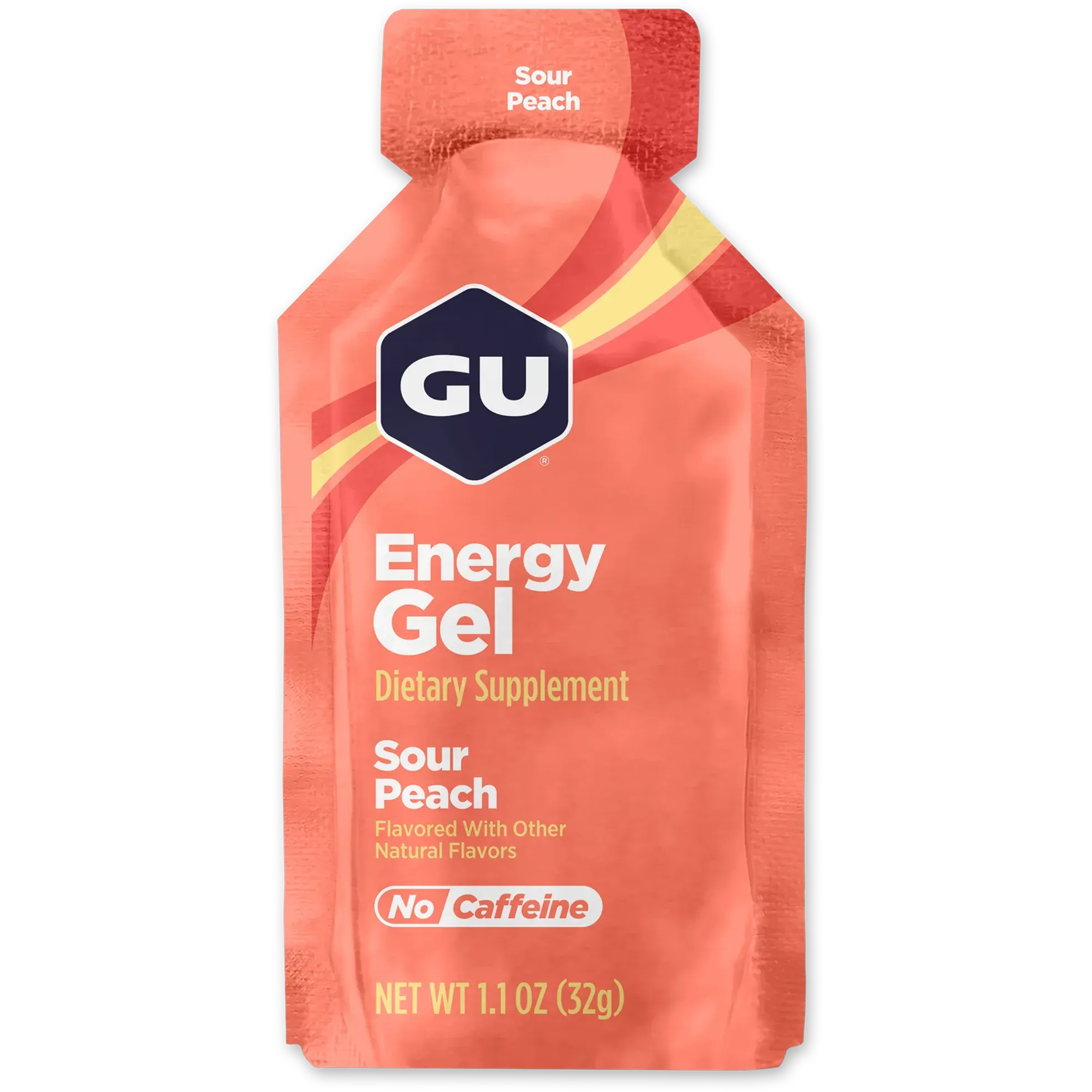 GU Energy Gel-Single 1.1 oz (32 g)-Sour Peach-N101 Nutrition
